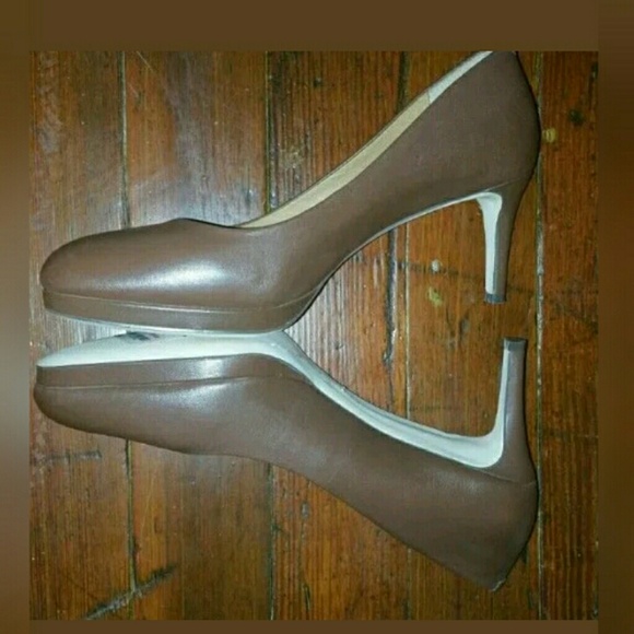 NIB corso como Lara Platform Pump Neutral Brown - Picture 5 of 6